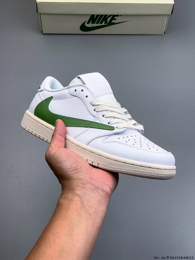 公司级头层！耐克Nike Air Jordan 1 Low Aj1 乔1 低帮潮流运动休闲板鞋。Aj1 低帮拼接 完美版型真头层牛皮# 内置缓震气垫 原鞋开模