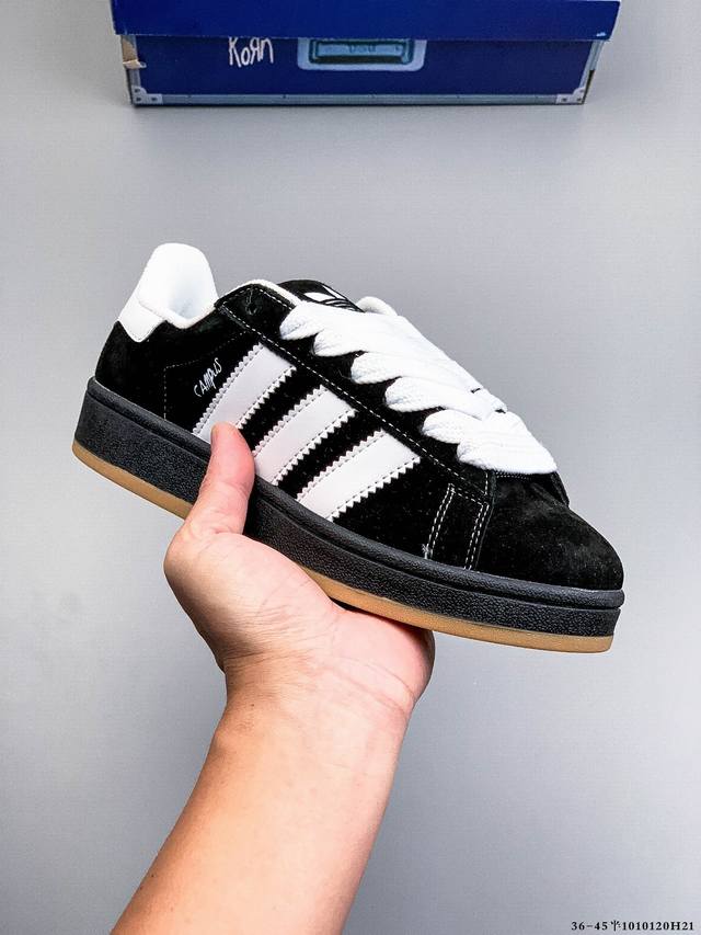 公司级 阿迪达斯 Adidas Originals Campus 00S Beta 舒适 防滑耐磨 低帮运动板鞋 男女款 学生党的Adidas｜复古绿野仙踪，低