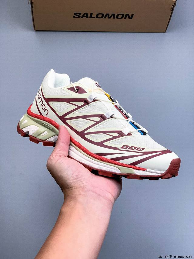 Salomon Xa Pro Xt-6 Expanse 萨洛蒙户外越野跑鞋 鞋面采用Sensifit贴合技术 全方位贴合包裹脚型 鞋跟部鞋底牵引设计 提供强大的