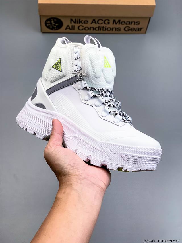 Acg Air Zoom Gaiadome Gtx 户外功能鞋 货号：D858- 这里显示的是“Summit White”和“Black”对。 Acg Airz