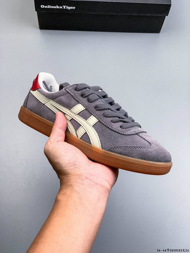 公司级！Asics 亚瑟士 Tokuten低帮橡胶鞋底休闲板鞋 1010101X24