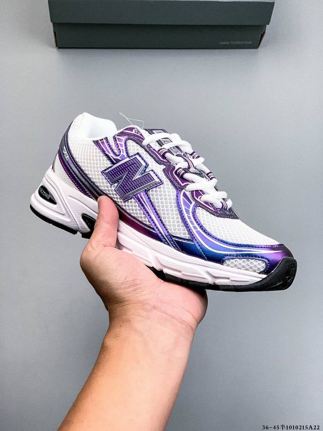 New Balance Nb740 英产 轻便复古休闲运动跑步鞋 全鞋身以网格布作为基地，在细节部分以皮革作为辅助添加，流线感很强。外形和New Balace