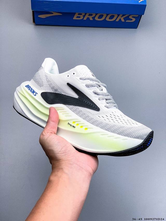 Brooks布鲁克斯Glycerin Max超级甘油减震厚底马拉松跑步鞋 布鲁克斯跑鞋有著名的甘油，幽灵，追岚，烈风等系列，甘油作为旗舰级别的跑鞋，甘油系列已经