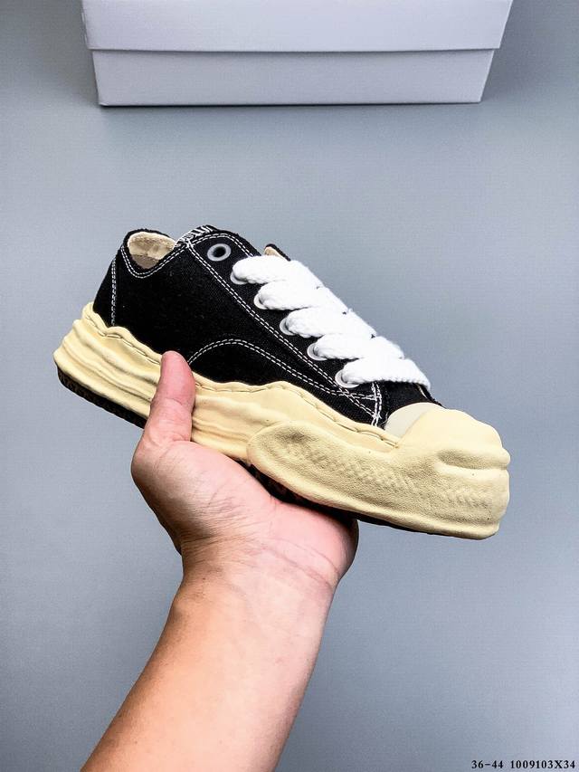 原装级别 三原康裕Mmy Maison Mihara Yasuhiro Original Sole Canvas Low 余文乐挚爱单品 复古溶解风日本概念时装