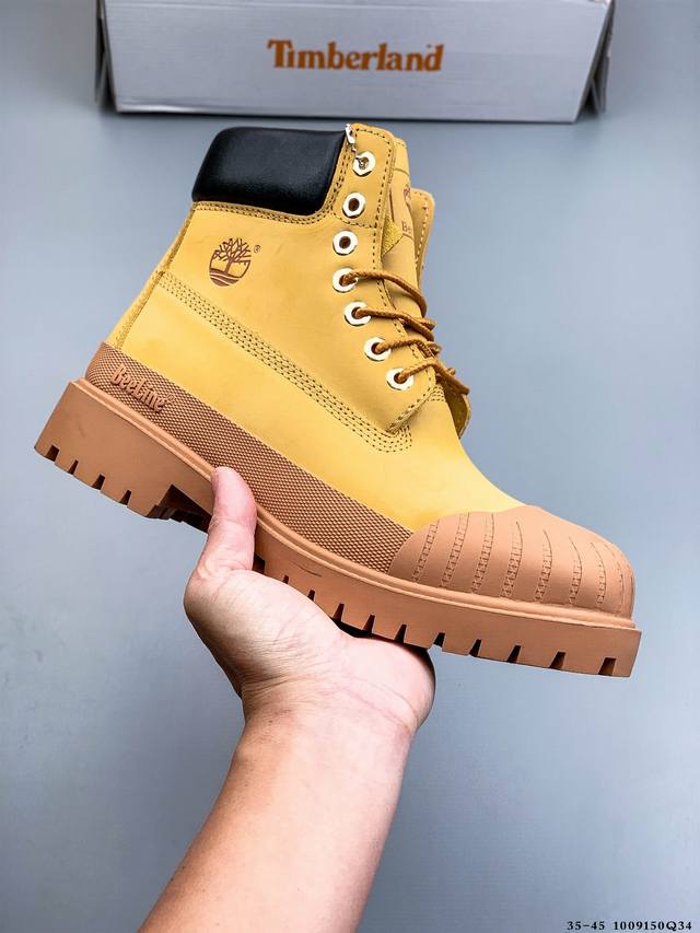 公司级！Bee Line X Timberland添柏岚 防水耐磨 户外经典高筒靴 冬季防寒户外专用日常随意搭配 原盒原包装 面料采用意大利口顶级磨砂细纹牛皮