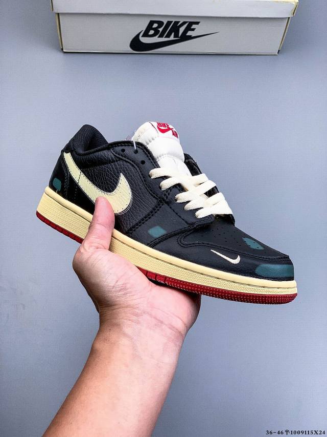 公司级！耐克Nike Air Jordan Low 1 乔1低帮经典休闲鞋 9115X24