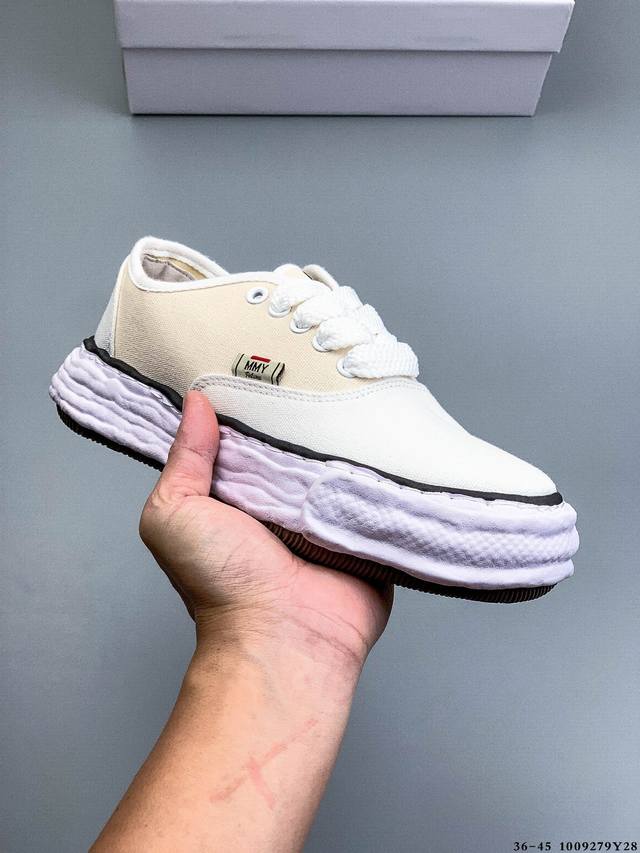 原装级别 三原康裕Mmy Maison Mihara Yasuhiro Original Sole Canvas Low 余文乐挚爱单品 复古溶解风日本概念时装