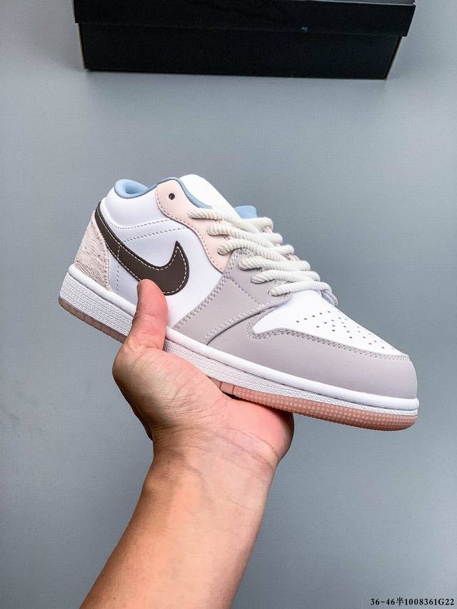 公司级！耐克Nike Air Jordan Low 1 乔1低帮经典休闲鞋 8361G22