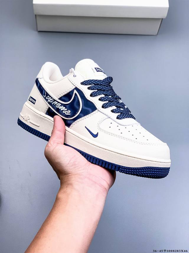 纯原版本 原楦数据纸版，采用硬质优质皮革鞋面材质，内置全掌Air Sole气垫。耐克 Nike Air Force 1 Low 空军一号低帮经典百搭休闲运动板鞋