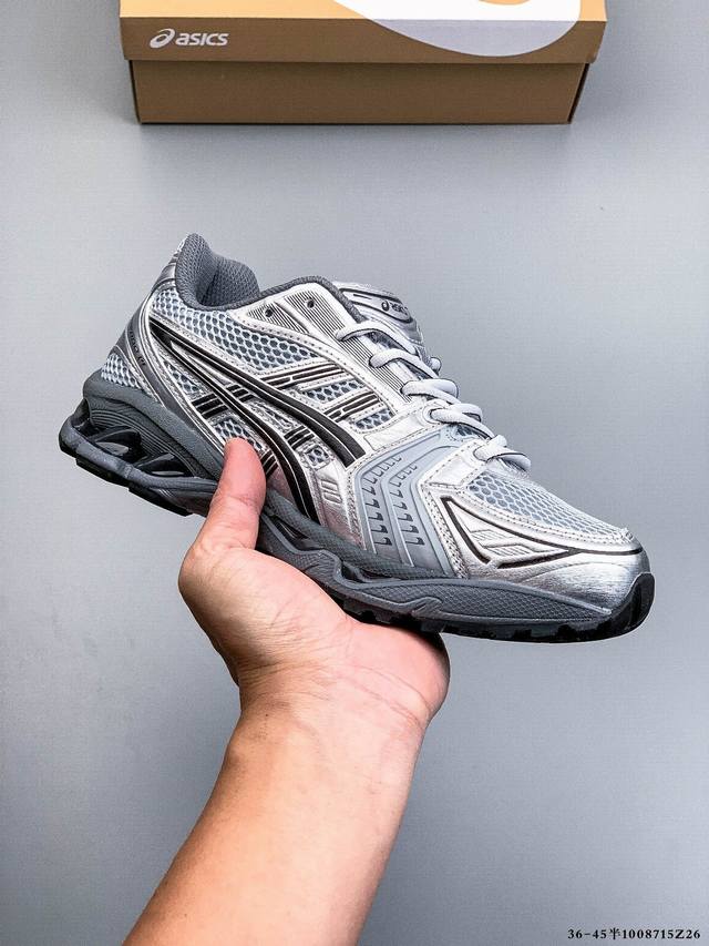 采用环保太空合成革配合透气网眼布鞋面材质#中底3D可视Gel缓震胶效果#升级Eva全新缓震中底部位科技组合耐磨橡胶外底片13年前经典首度回归,复刻魅力难挡！日本