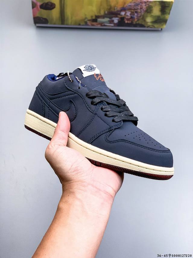 真标半码！耐克Nike Air Jordan Low 1 乔1低帮经典休闲鞋 8127J20
