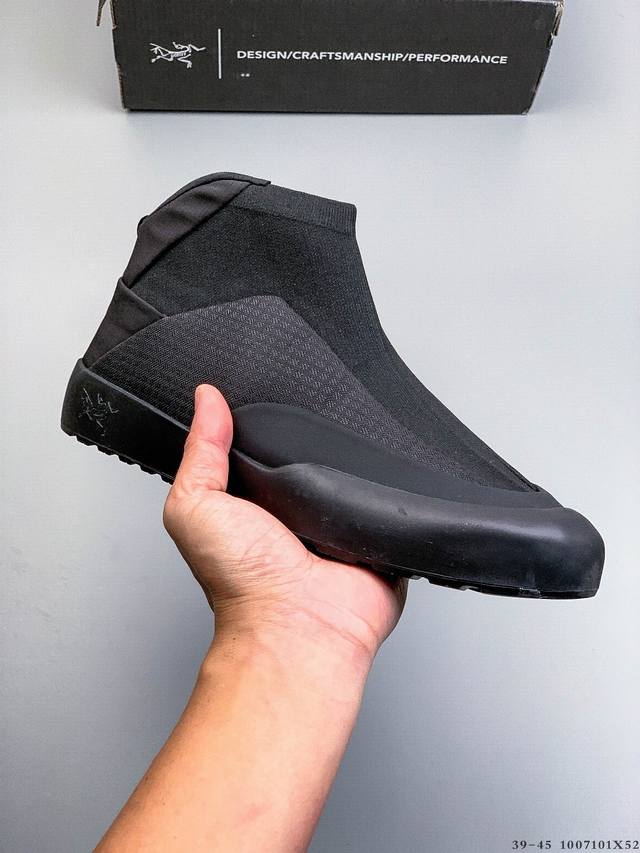 公司级！Arcteryx始祖鸟 Kragg Mid 网布织物 舒适百搭 防滑耐磨透气包裹性支撑抗冲击轻便 中帮 生活休闲鞋 简约大方的造型设计 给人以随性休闲的