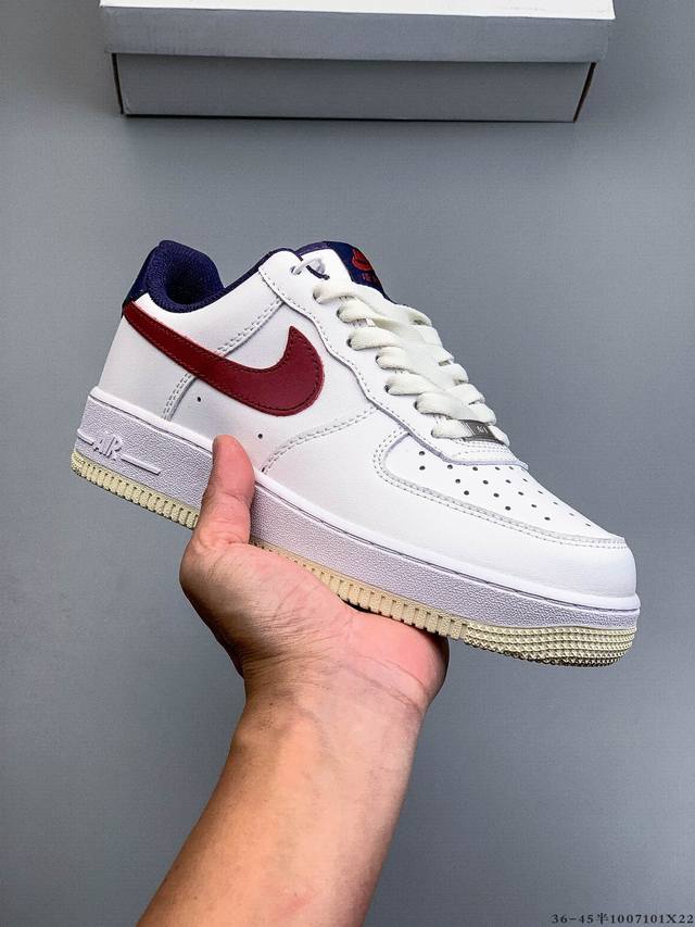 二层真标！耐克Nike Air Force 1 Low 空军一号低帮经典百搭休闲板鞋 7101X22