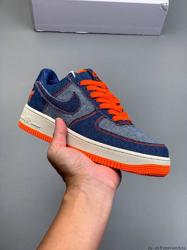 原楦数据纸版，采用硬质优质皮革鞋面材质，内置全掌Air Sole气垫。耐克 Nike Air Force 1 Low 空军一号低帮百搭休闲运动板鞋 100748