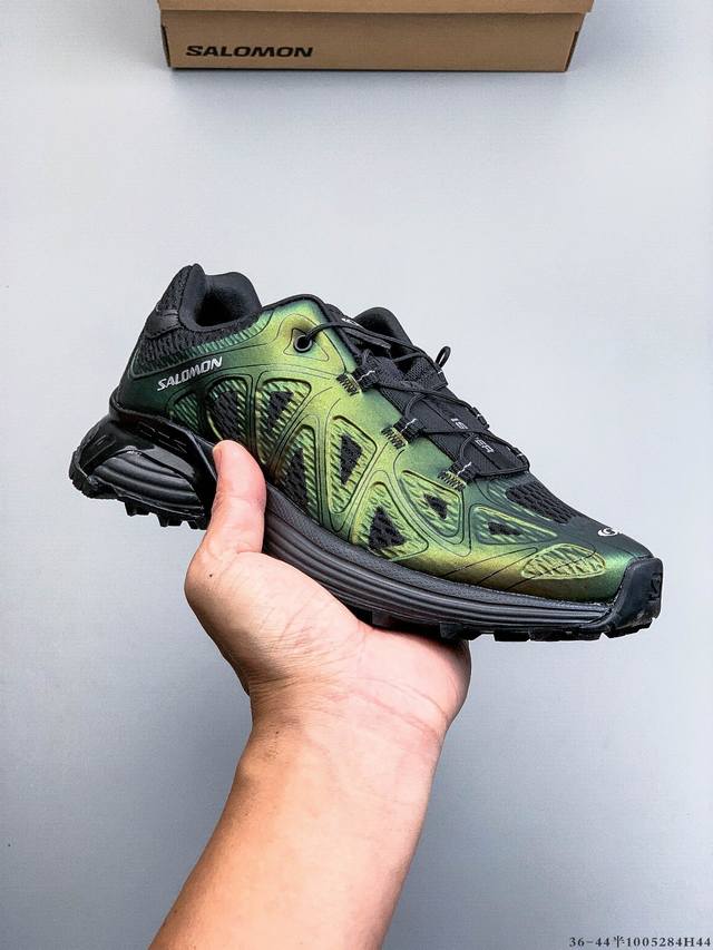 公司级！Salomon萨洛蒙 Xt-Whisper 时尚 舒适減震防滑耐磨 低帮跑步鞋 鞋面采用Sensifit贴合技术 全方位贴合包裹脚型 鞋跟部鞋底牵引设计