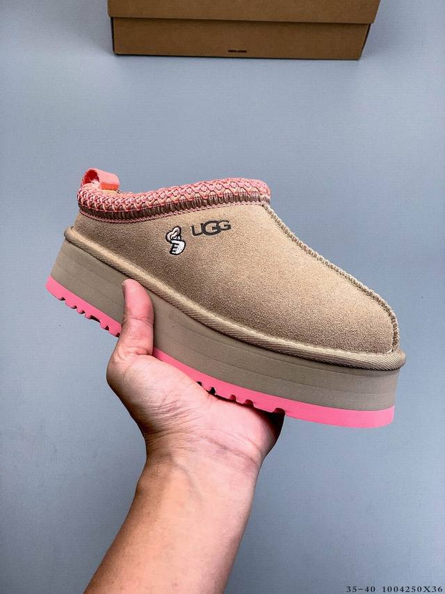 公司级！Ugg 塔茨特 糯叽叽的，浅口便鞋一脚蹬穿脱方便 休闲毛毛鞋短筒短靴 1004 X36