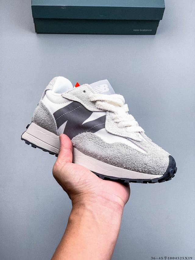 New Balance Ms327系列复古休闲运动慢跑鞋 原鞋打版 细节完美 采用尼龙及猪巴革麂皮物料拼接构成#中底高弹Pu材质及满丁防滑橡胶外底上世纪 70