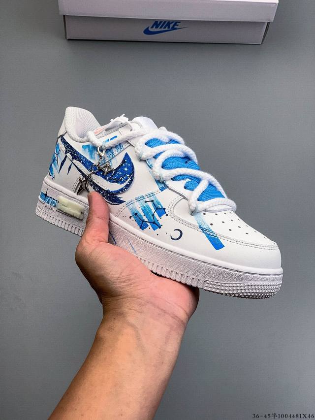 纯原版本 原楦数据纸版，采用硬质优质皮革鞋面材质，内置全掌Air Sole气垫。耐克 Nike Air Force 1 Low 空军一号低帮经典百搭休闲运动板鞋