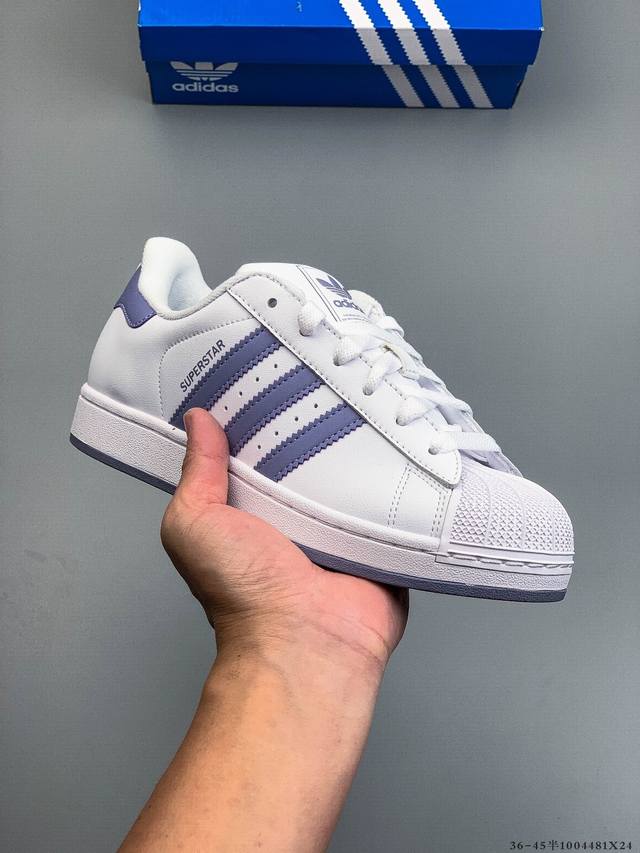 公司级！阿迪达斯Adidas Superstar 贝壳头经典百搭休闲板鞋 4481X24