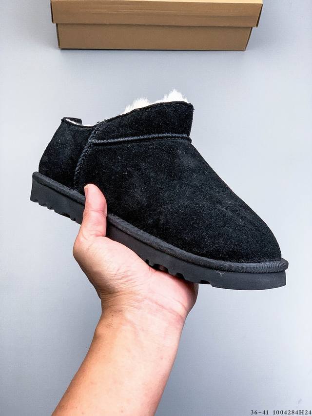 Ugg Classic Ultra Mini 舒适柔软时尚 耐磨增高保暖 一脚蹬保暖雪地靴 4284H24