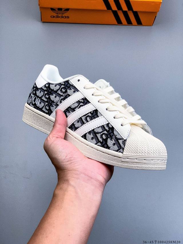 公司级！阿迪达斯Adidas Superstar 贝壳头经典百搭休闲板鞋 4258M20
