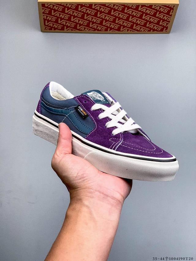 万斯 Vans Sk8-Low 复古低帮百搭休闲滑板鞋 Sk8-Low 作为 Sk8-Hi 的衍生鞋型，在保留鞋头、鞋带眼片、侧边条纹等各处细节的基础上，将 S