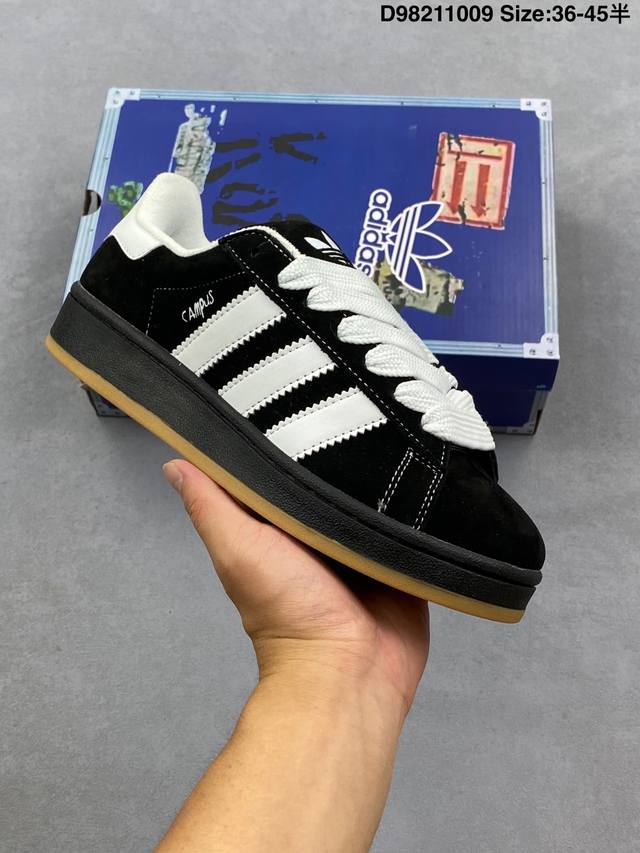 Adidas Originals Campus 00S 百搭单品 学院系列面包风经典复古低帮百搭休闲运动板鞋 这次 Originals 选择了以经典复古鞋型 C