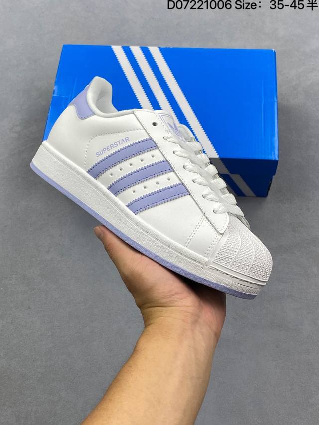 Adidas Originals Superstar 贝壳头系列 阿迪达斯 三叶草 低帮经典百搭休闲运动板鞋 货号:Js1373 尺码:36 36.5 37 3