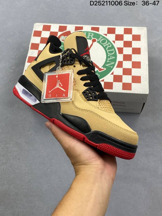 真标Nike Air Jordan 4 Retro 耐克 迈克尔 乔丹Aj4代中帮复古休闲运动文化篮球鞋 货号:Ih2093-200 尺码:36-47 Id:D