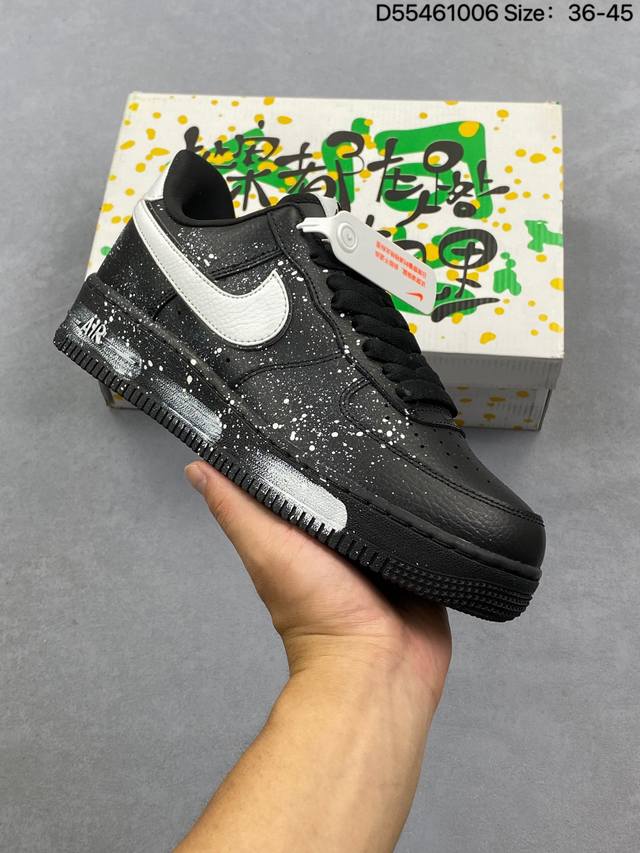 公司级Nike Air Force 1‘07 Low ”Batman“ Dc漫画系列 空军一号低帮休闲板鞋 Xl2321-111 尺码：36 36.5 37.5