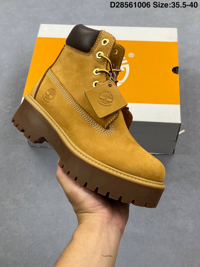 添柏岚 天伯伦 Timberland 经典款高帮 七孔男码10061 六孔女码10361 中山宝元原渠道生产 顶级工艺全新升级 堪称正品复印机 原单进口防水皮料
