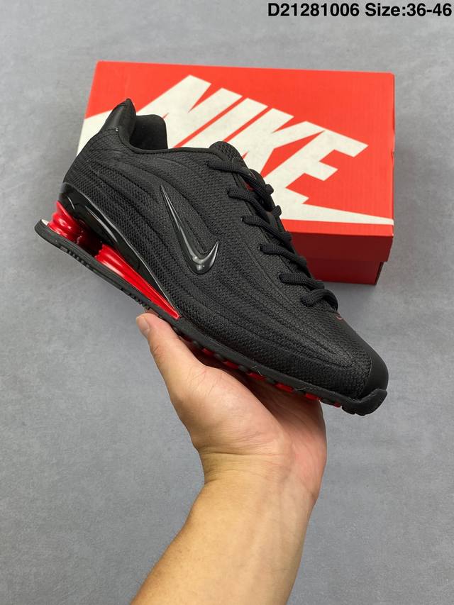 Nike Shox Z 百搭舒适 生活休闲鞋 女款 黑红 尺码；如图 编码：D21281006