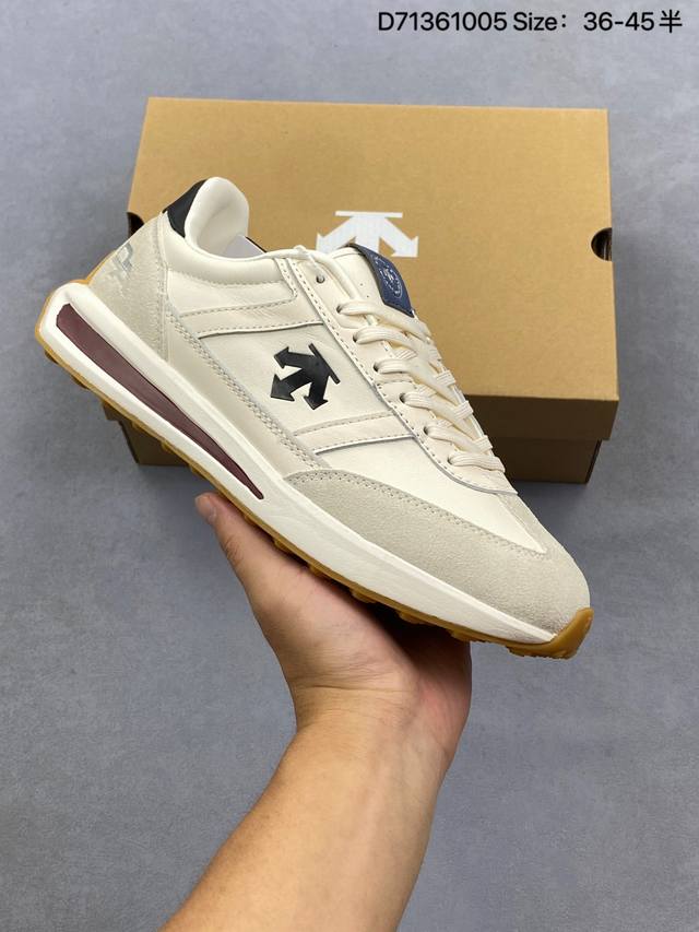 公司级迪桑特Descente Chron Racer 舒适百搭 防滑耐磨 低帮 生活休闲鞋 货号:D5131Lsn14 尺码:36 36.5 37.5 38 3