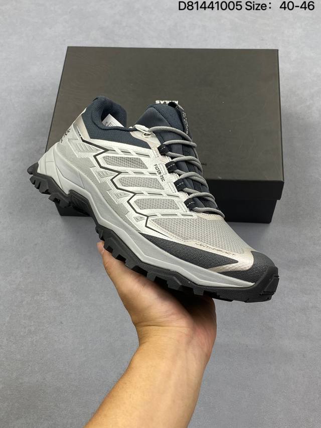 公司级凯乐石Kailas 远征Max Flt 舒适简约经典登山 防滑耐磨防水 低帮 徒步鞋 采用Vibram橡胶大底 超强地面咬合力稳走复杂路况 具备Flt内靴