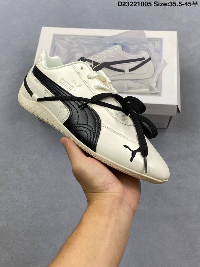 Rose X Puma Speedcat 朴彩英 X 彪马 低帮 黑白双鞋带 男女同款 情侣薄底赛车德训双鞋带舒适百搭低邦生活休闲鞋 Puma携手Rose正式发