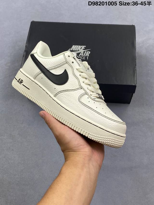 耐克Nike Air Force 1 Low 空军一号低帮百搭休闲运动板鞋 柔软、弹性十足的缓震性能和出色的中底设计，横跨复古与现代的外型结合，造就出风靡全球三