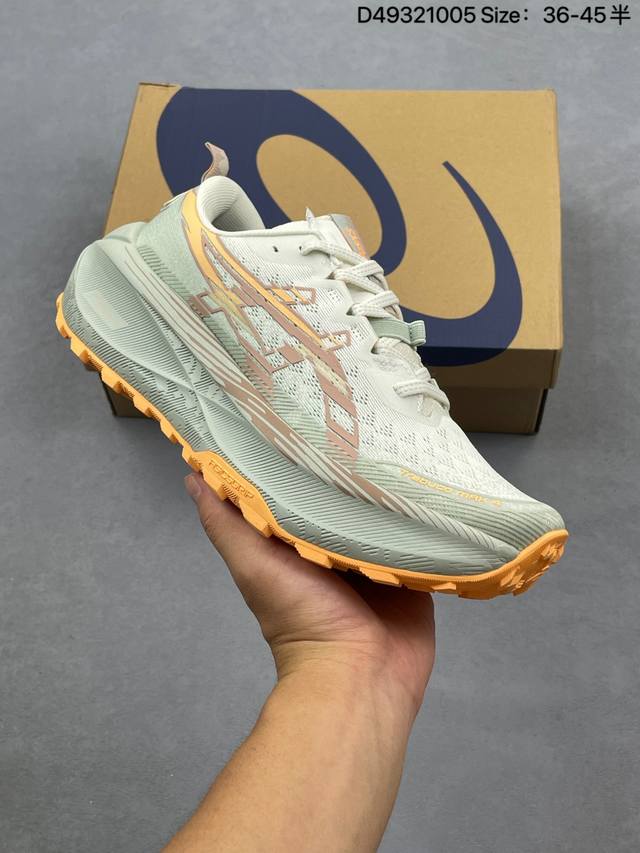 Asics Gel-Trabuco Max 4 复古亚瑟士 透气休闲鞋缓震男子耐磨跑步鞋 鞋面采用无缝线鞋面 贴合脚型 穿着舒适 中底360°环绕式Gl 提供良