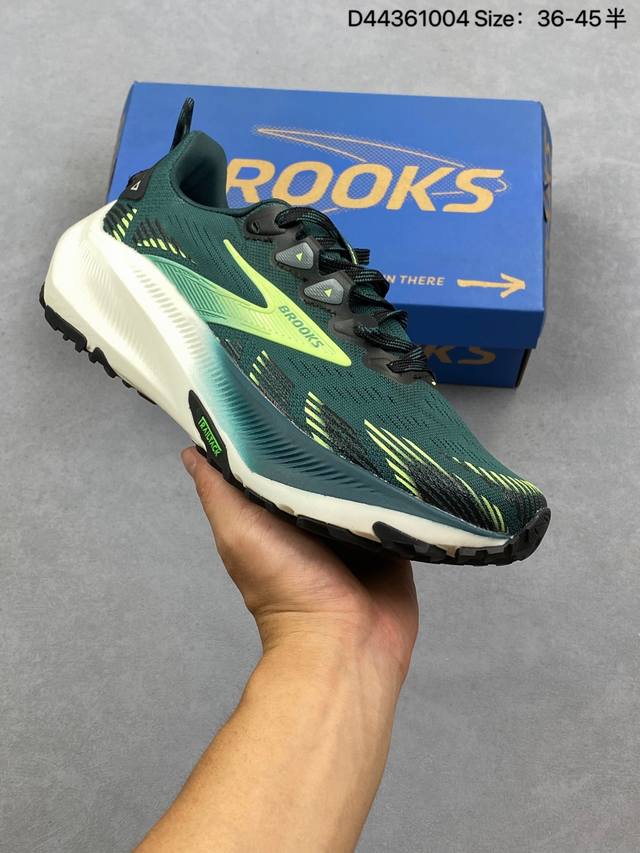 Brooks 布鲁克斯 超弹轻盈跑步鞋 采用改进工程空气网眼组合热熔工艺 鞋面材质搭载Dna Loft V2密度泡棉缓震系统 中底外置防滑耐磨橡胶底片 官方货号