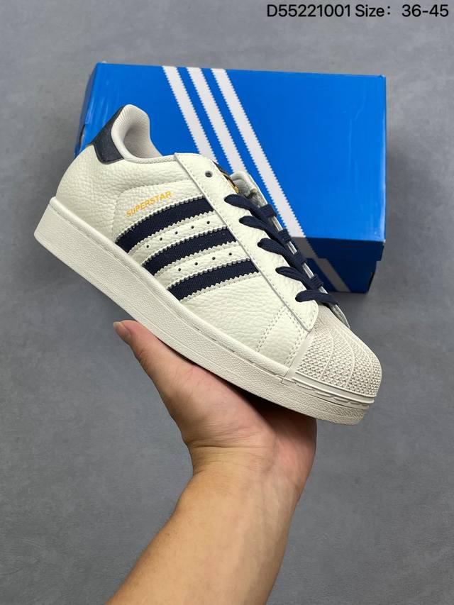 Adidas Superstar Vintage 经典贝壳头官网同步 实拍首发渠道正品订单 诠释市场最高工艺水平区别市面普通真标版本，进出专柜无压力 Jq322
