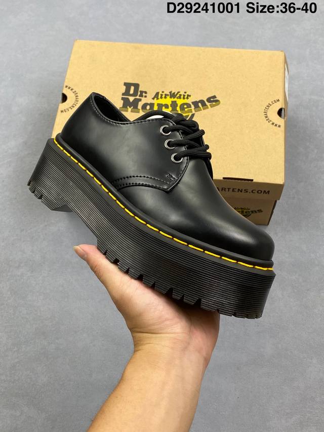 马丁医生Dr.Martens 21S 马丁靴1461 Bex 松糕厚底低帮 货号：25567001 码数：36 37 38 39 40 编号：D2924 1