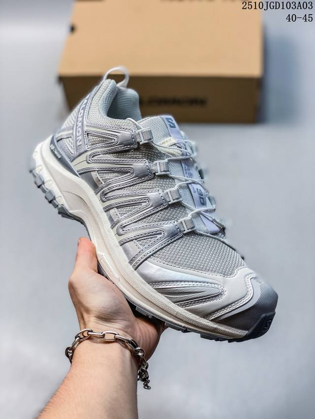 公司级Salomon Xa Pro Xt-6 Expanse萨洛蒙户外越野跑鞋 鞋面采用Sensifit贴合技术 全方位贴合包裹脚型 鞋跟部鞋底牵引设计 提供强