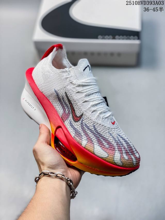 真标带半码 新Zoomx Alphafly 3 Next% 阿尔法3代马拉松气垫超轻缓震碳板跑鞋 尺码：见图 编码：10Hvd393A03