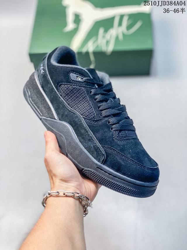 Who Decides War X Nike Jordan Flight Court Ate 搭防滑耐磨 低帮 耐克复古篮球鞋 货号:Hf3255 尺码36-4