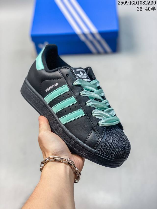 真标半码 阿迪达斯 三叶草Adidas Originals Superstar经典贝壳头系列低帮百搭休闲运动板鞋 编码：09Jgd1082A30