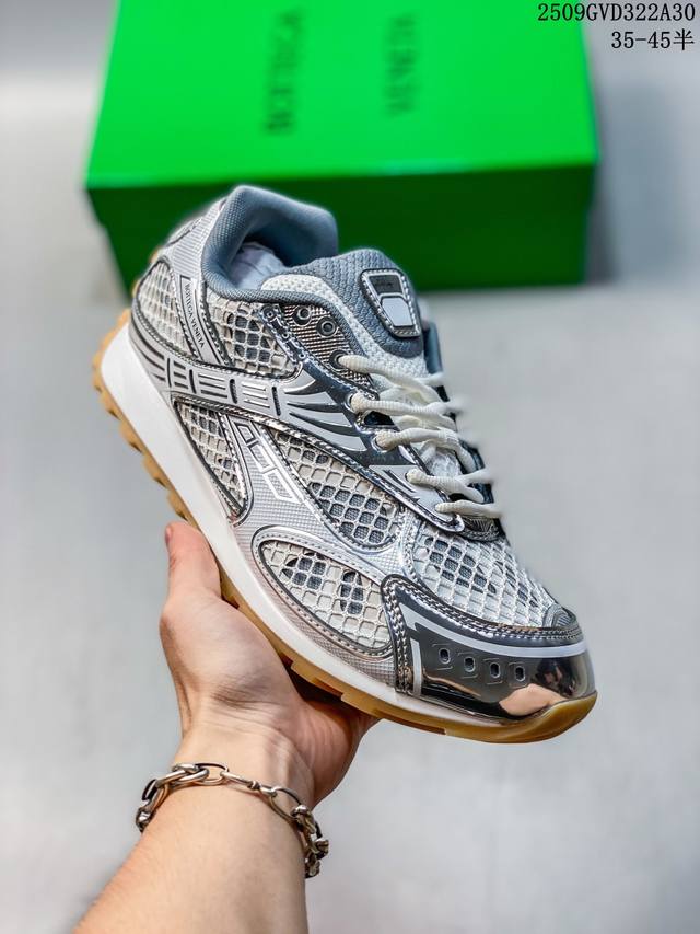 顶级版本 情侣款 Bottega Veneta葆蝶家23Ss秋冬秀款Bv Orbit运动鞋 王一博 同款 情侣款休闲鞋老爹鞋！Runner运动鞋！原版购入开发！