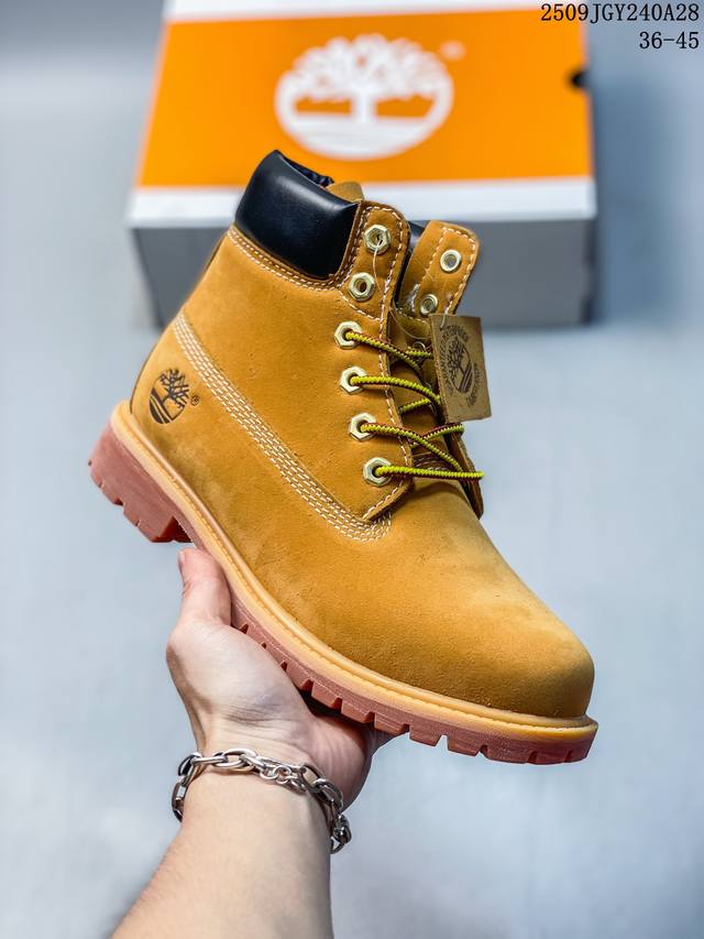 广东原厂 添柏岚 天伯伦 Timberland 经典款高帮 七孔男码 61 六孔女码10361 中山宝元原渠道生产 顶级工艺全新升级 堪称正品复印机 原单进口防
