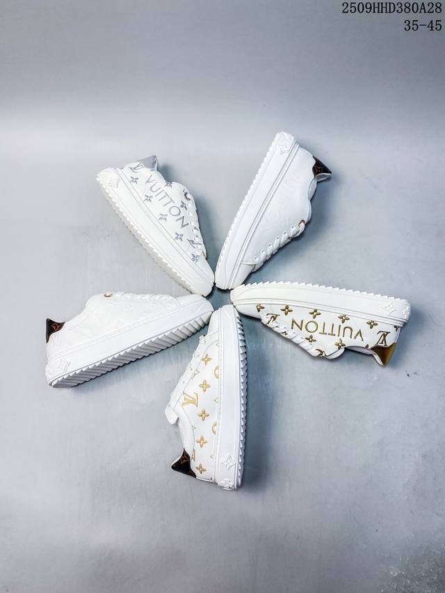 真标全新Lv路易威登Louis Vuitton Trainer Sneaker Low休闲运动文化百搭板鞋 尺码:如图 编码：09Hhd380A28