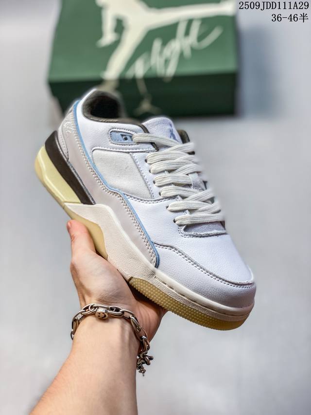 真标Who Decides War X Nike Jordan Flight Court Ate 搭防滑耐磨 低帮 耐克复古篮球鞋 货号:Ib8858-141