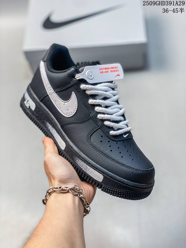 公司级带半码 海外限量发售！公司级Nike Air Force 1 '07 Low 空军一号 低帮 运动鞋 休闲鞋 折边针车 工艺难度大 原楦头原纸板 原装鞋盒