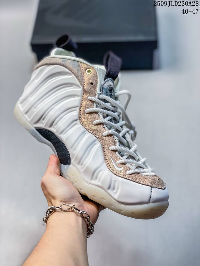 Nike耐克男Air Foamposite One白色喷泡潮流篮球鞋 Hj5195-100 尺码：如图 编码：09Jld A28